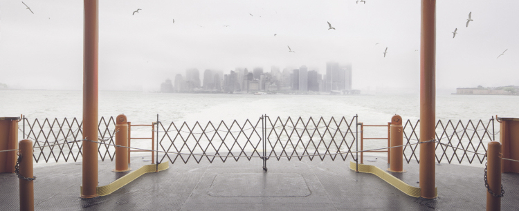 View from the deck of the Staten Island Ferry